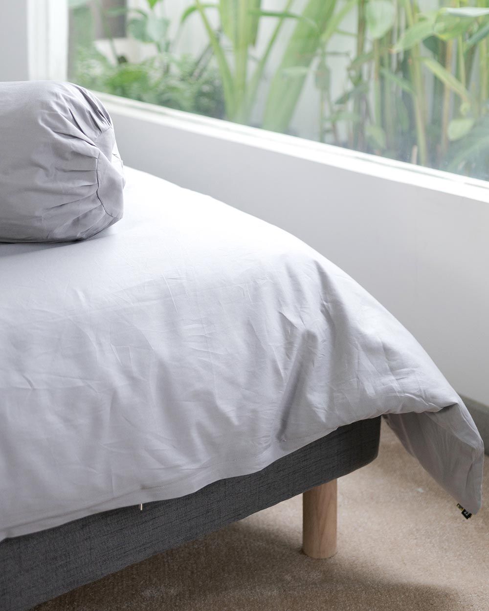 Bộ 2 Vỏ Gối 1 Vỏ Chăn Cotton Dysania Xám