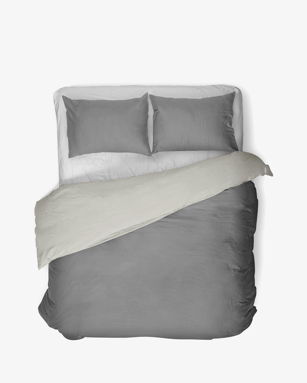 Combo 5 Phụ Kiện Giường Ngủ Linen Fika Xám