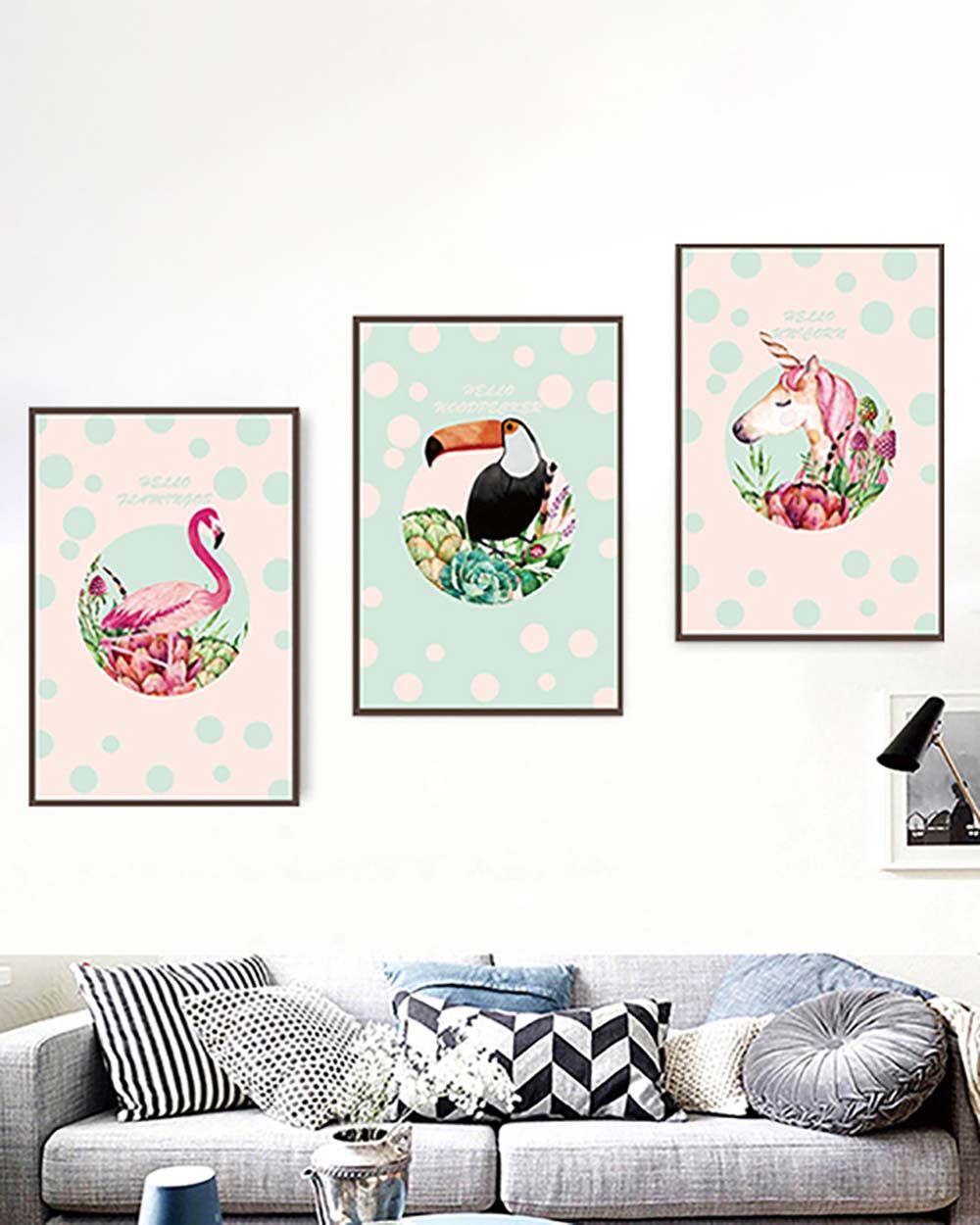 Bộ 3 Tranh Canvas Phòng Cho Bé 20