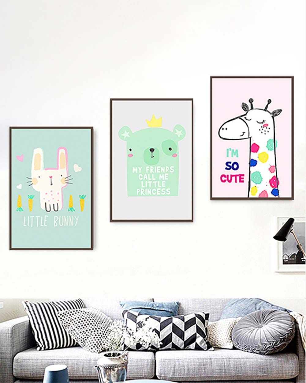Bộ 3 Tranh Canvas Phòng Cho Bé 22