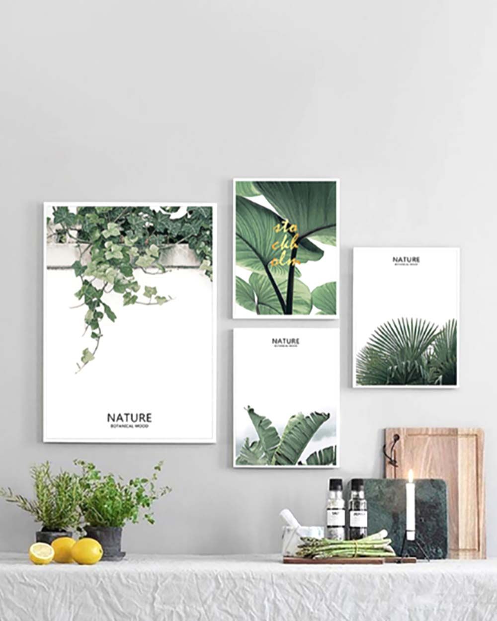 Bộ 4 Tranh Canvas Tropical 19