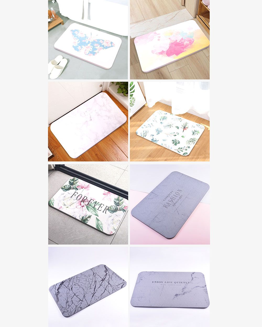 Thảm Đá Lau Chân Cỡ Lớn Fashion