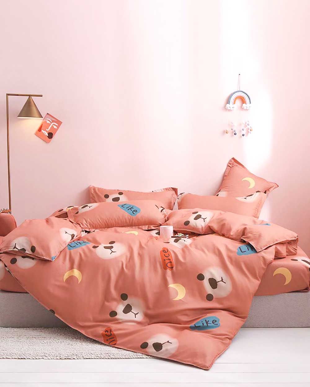Bộ Chăn Ga Gối Cotton Sweet Love 49