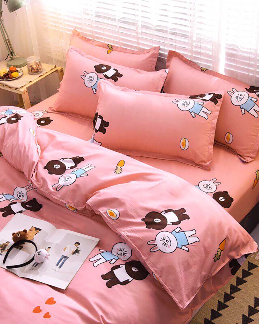 Bộ Chăn Ga Gối Cotton Sweet Love 56