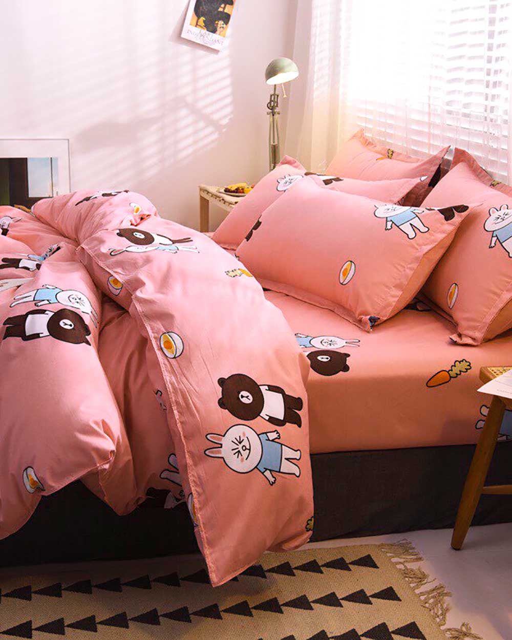 Bộ Chăn Ga Gối Cotton Sweet Love 56