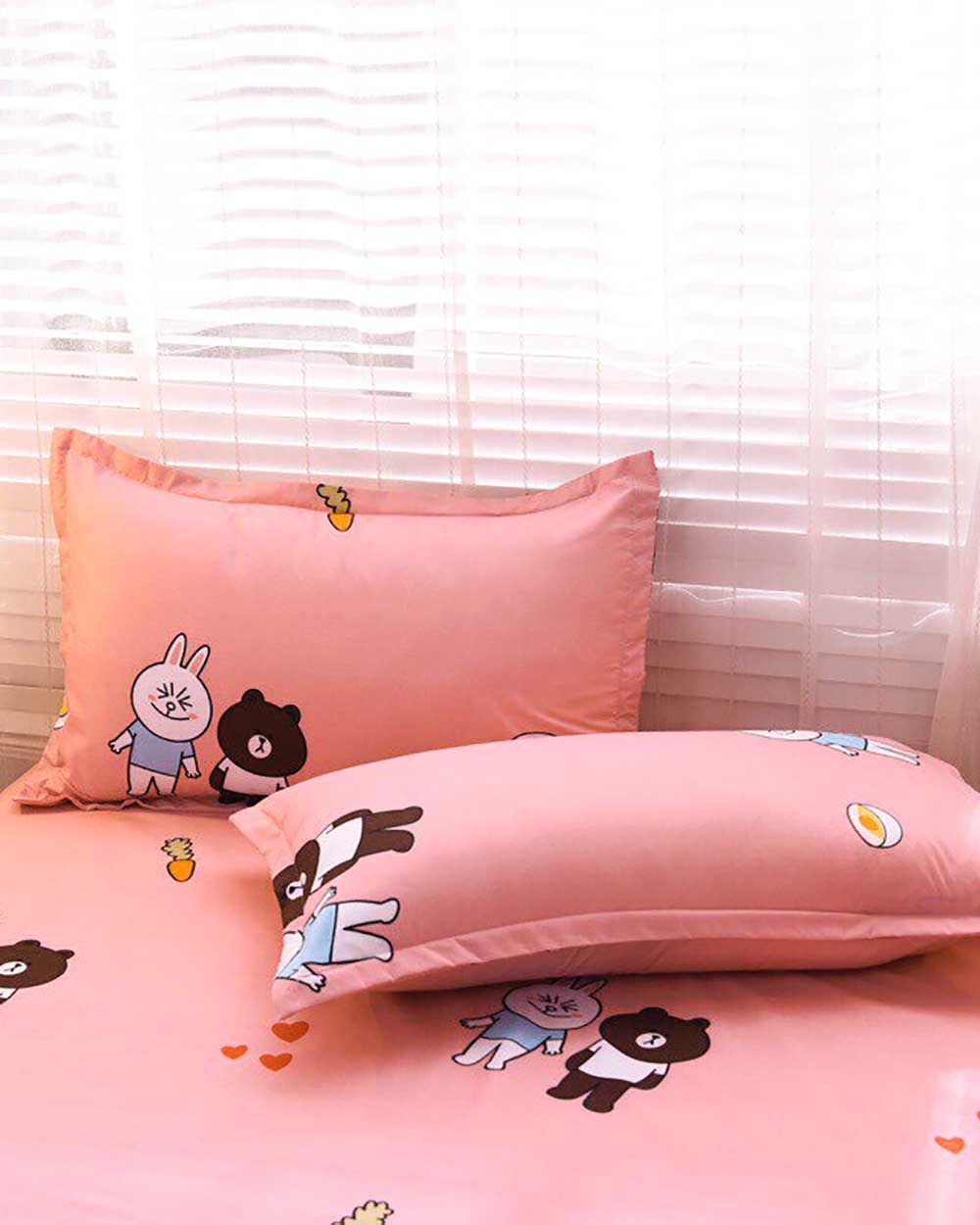 Bộ Chăn Ga Gối Cotton Sweet Love 56
