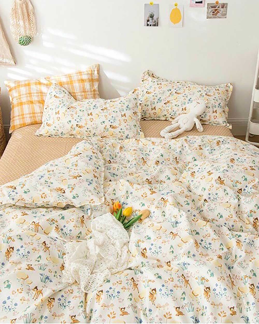 Bộ Chăn Ga Gối Cotton Sweet Love 75