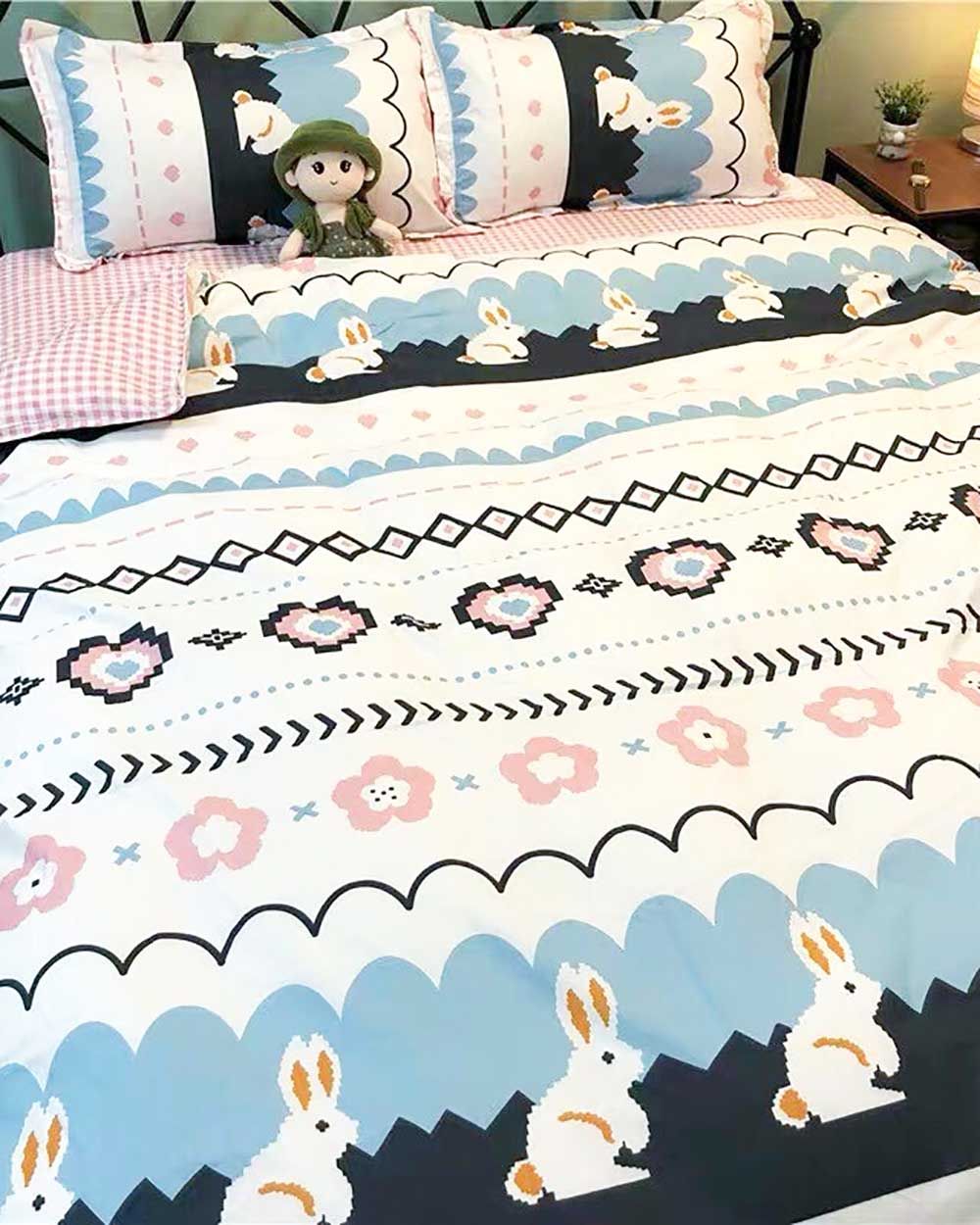 Bộ Chăn Ga Gối Cotton Sweet Love 83