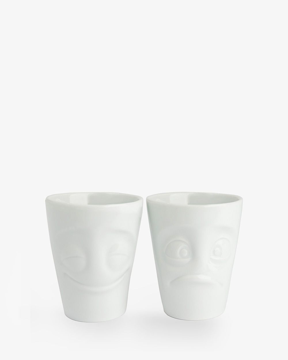 Set Ly Sứ Trắng Mặt Cười