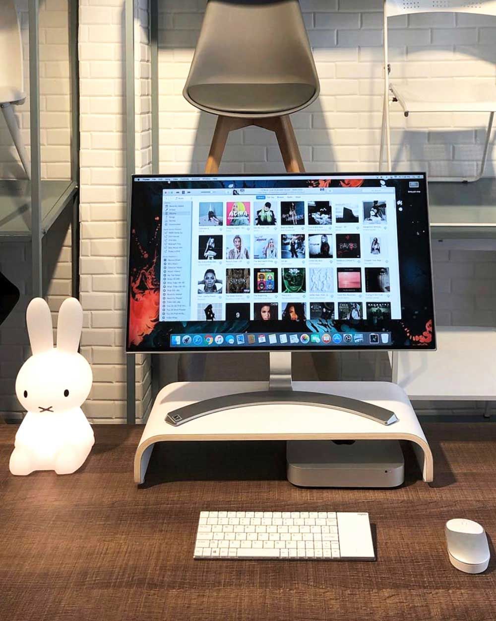 Kệ Màn Hình Monitor Stand Trắng