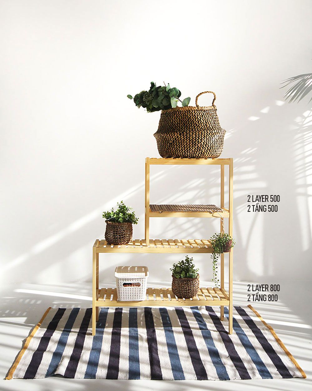 Kệ Giày Gỗ 2 Tầng 800