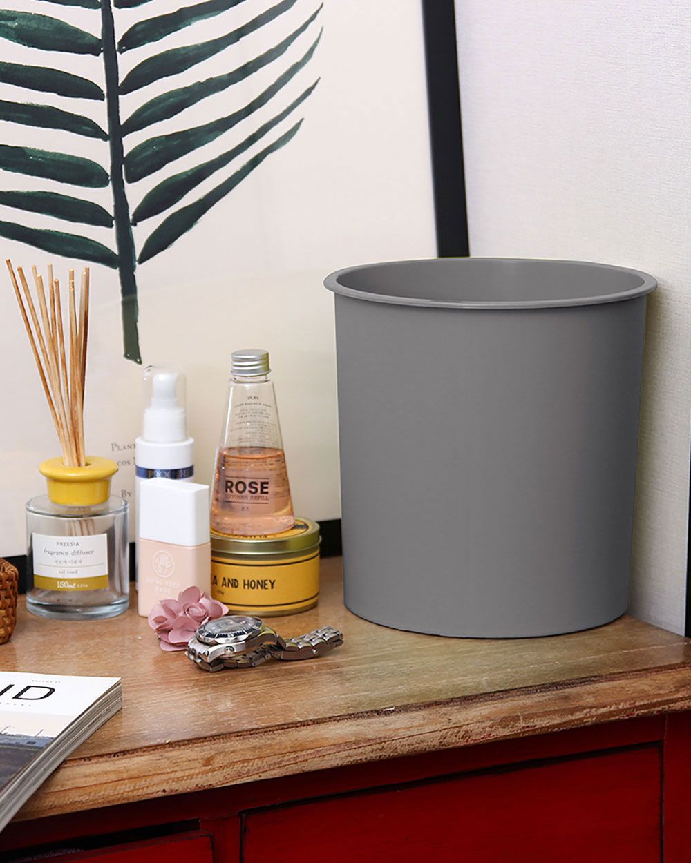 Set 2 Thùng Rác Không Nắp Olly 6L
