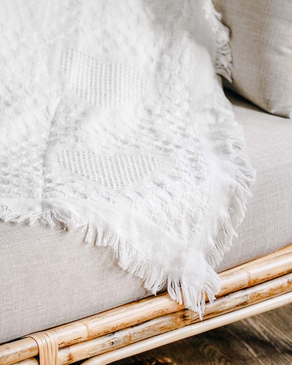 Chăn Trải Sofa Grid