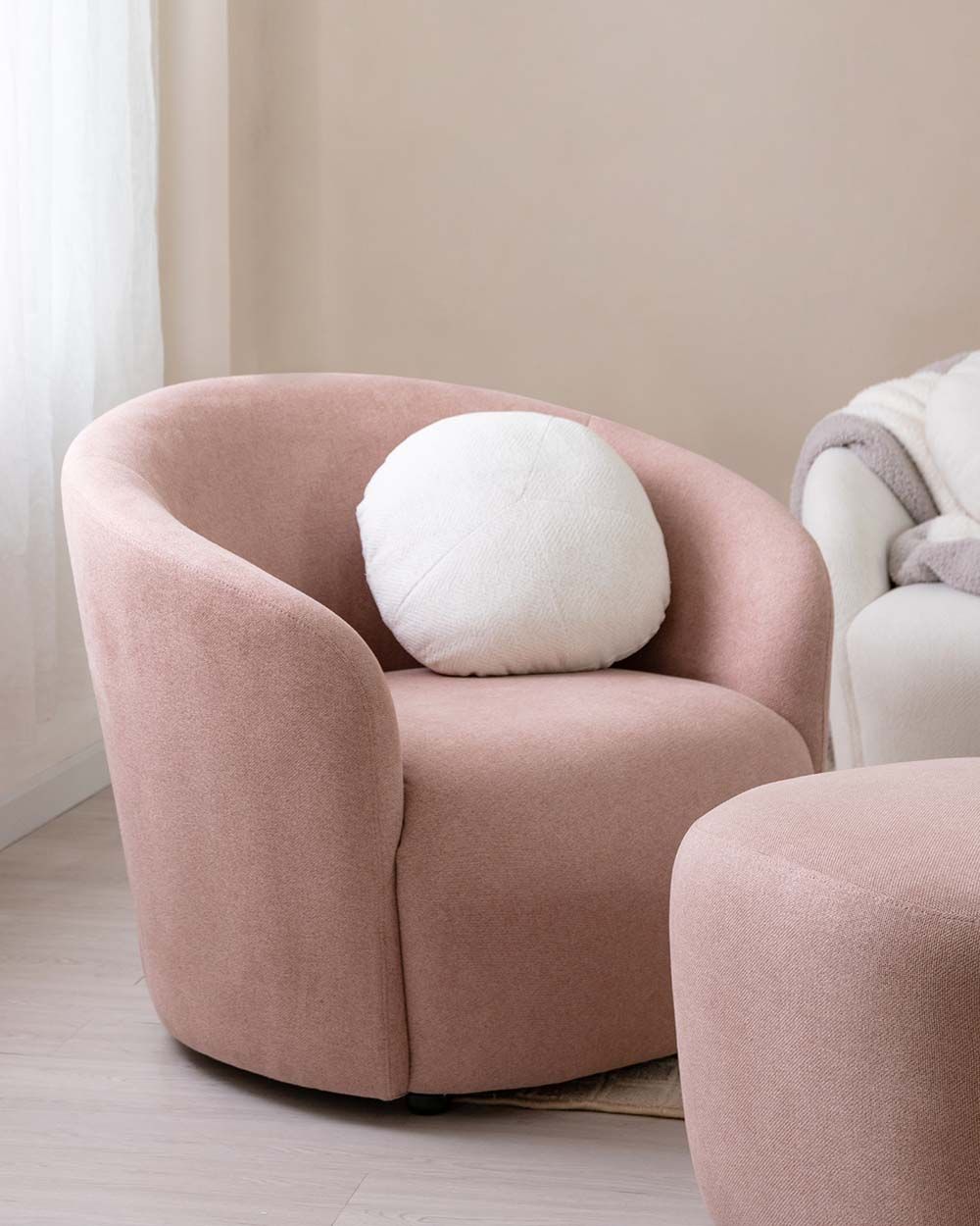 Ghế Sofa Đơn Oliver Hồng