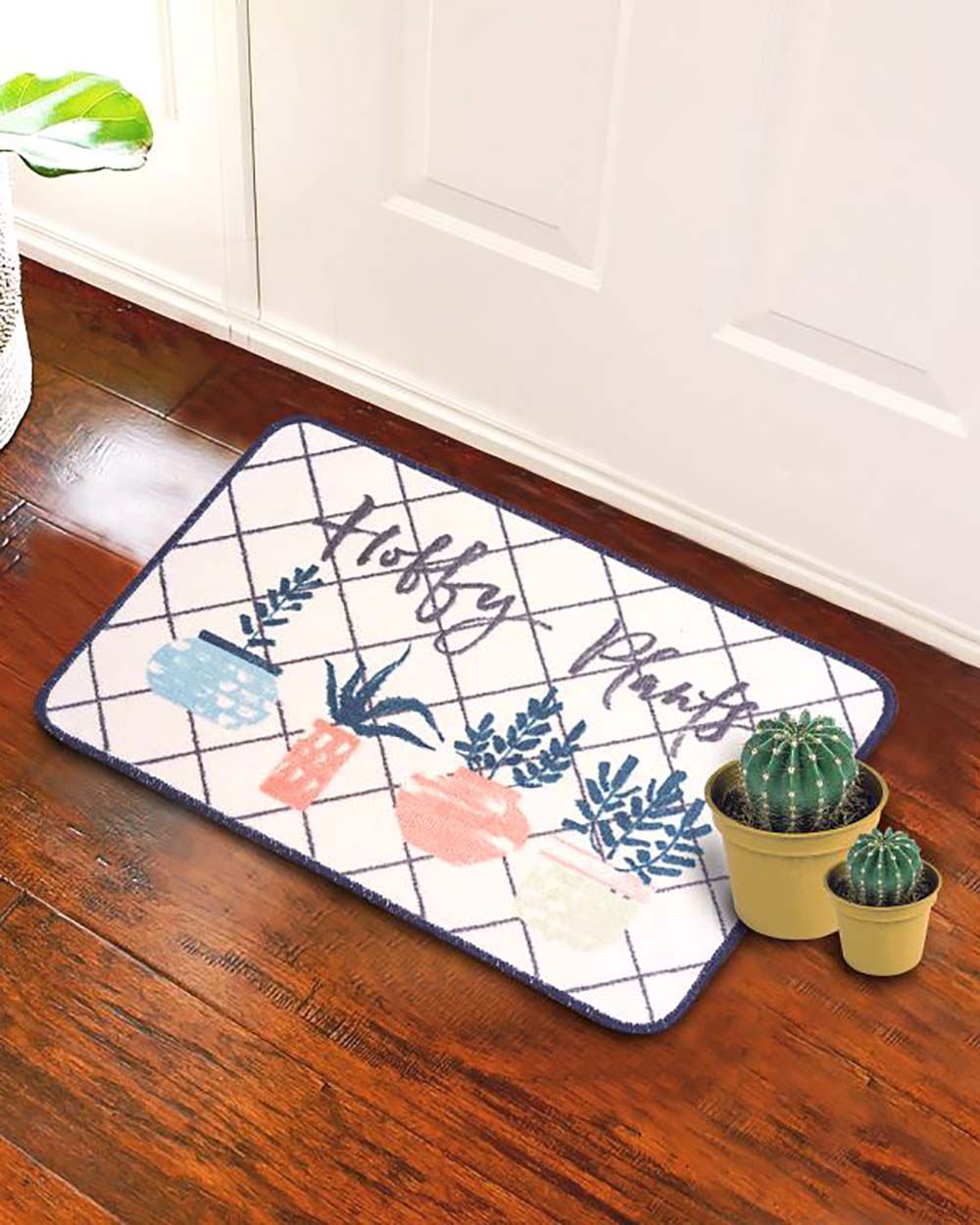 Thảm Poly Dệt 40x60 Họa Tiết Happy Plants