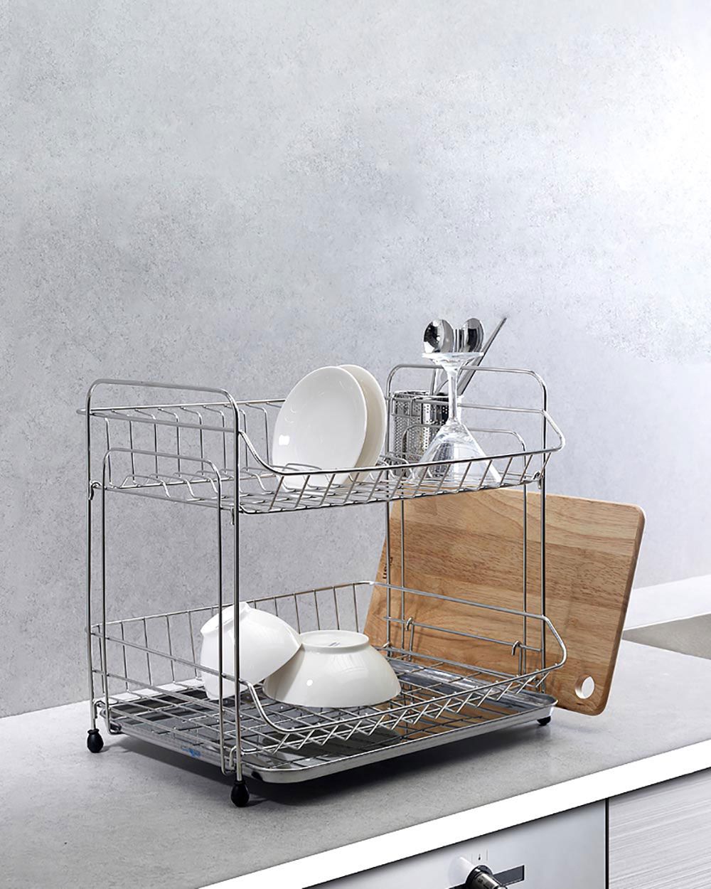 Kệ Úp Chén Inox 2 Tầng