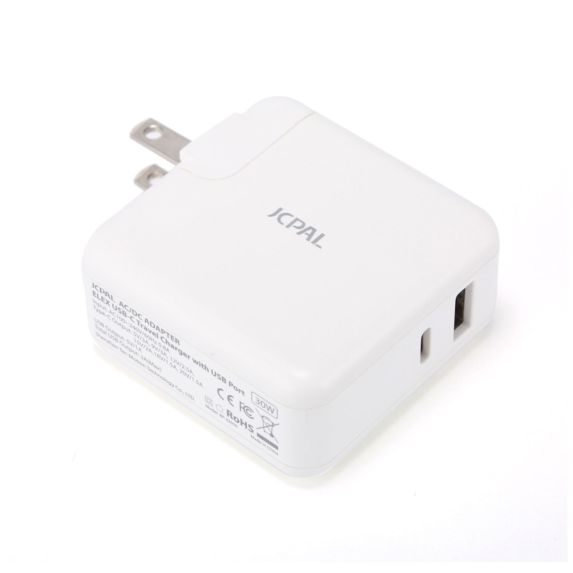 CỐC SẠC NHANH 2 IN 1 JCPAL 30W USB-C PD