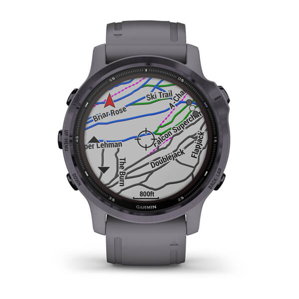 Garmin Fenix 6S Solar Amethyst Steel/ Light Gold chính hãng FPT