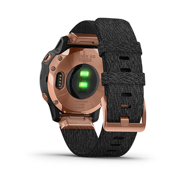 Garmin Fenix 6S - Sapphire, Carbon Gray DLC with Black Band