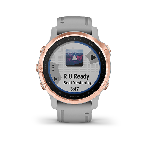 Garmin Fenix 6S - Sapphire, Carbon Gray DLC with Black Band