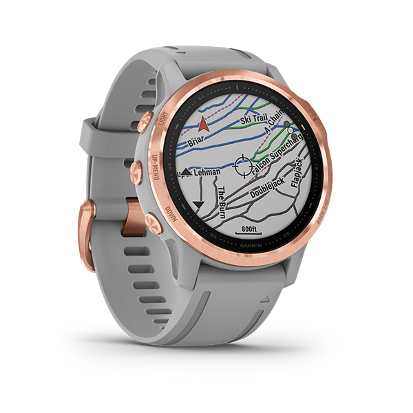Garmin Fenix 6S - Sapphire, Carbon Gray DLC with Black Band