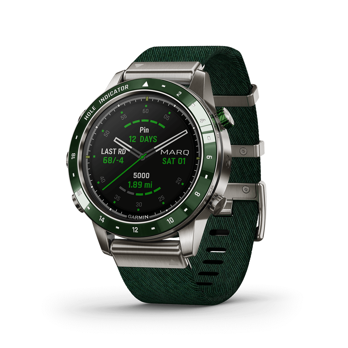Dây đeo dệt vải sợi Nylon xanh Green 22mm chính hãng