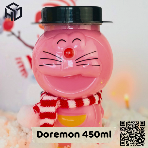 DRM500 - Hủ Nhựa PET  Hình Doremon 500ml