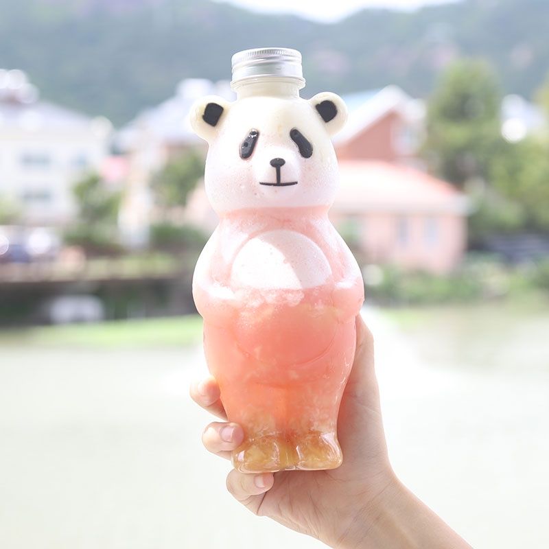 PANDA700 - Chai Nhựa PET Đựng Trà Sữa Hình Panda 700ml