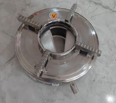 (BCTTF-2) Bếp Cồn Inox Tròn Loại 1 Cao Cấp Có Chắn Gió