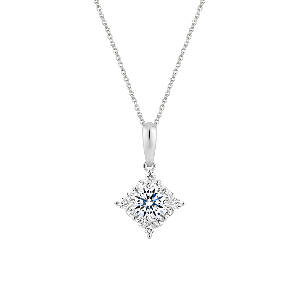 Mặt kim cương 8 Hearts & Arrows vàng 14K Gleeful H&A 2C