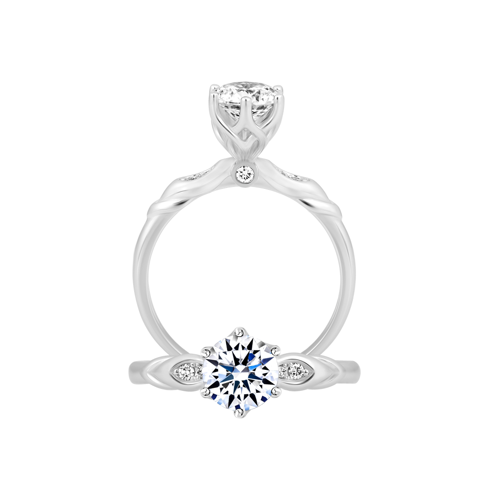 Nhẫn nữ kim cương tấm vàng 14K Savory 1CT