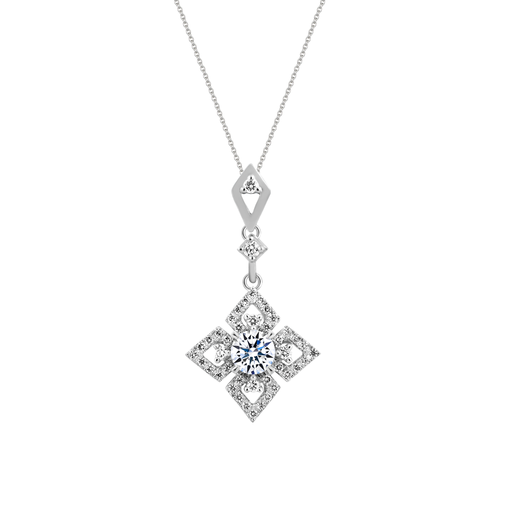 Mặt kim cương tấm vàng 14K Luxurious 3C