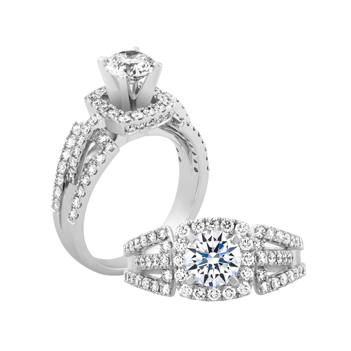 Nhẫn nữ đính đá CZ vàng 14K Fealty N 1CT
