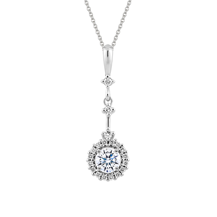 Mặt kim cương 8 Hearts & Arrows vàng 14K Rational N H&A 2C