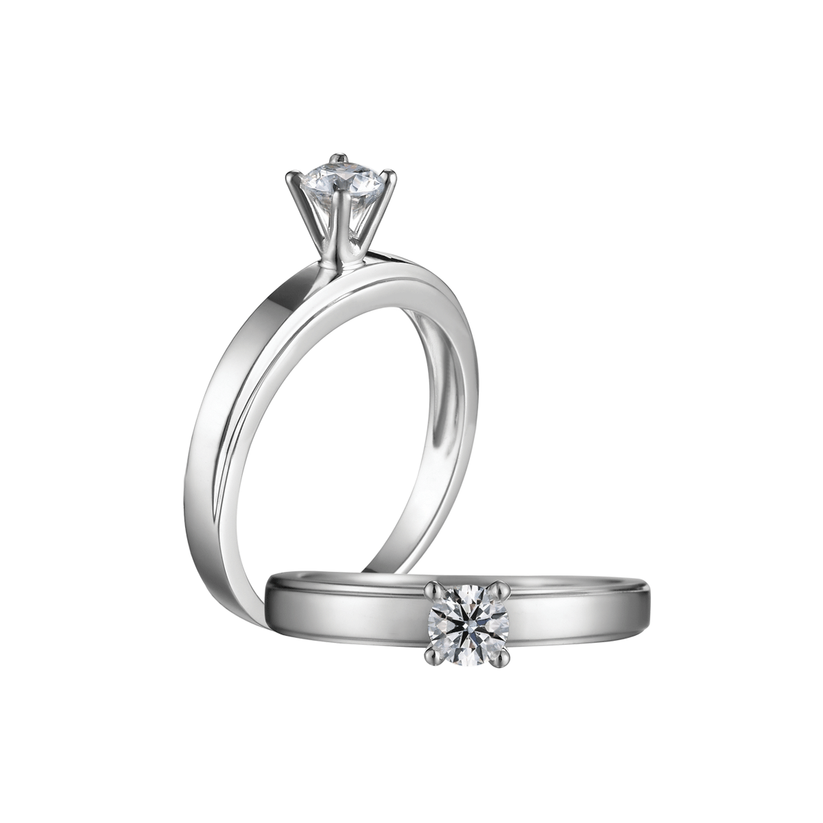 Nhẫn nữ kim cương vàng 14K Brawny N 10p