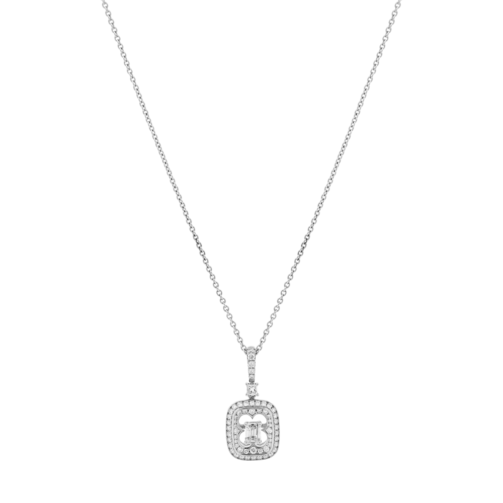 Dây liền mặt kim cương viên vàng 18K Jena A516 TD
