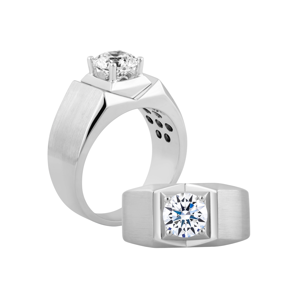 Ổ nhẫn nam vàng 14K Freely N 5C W