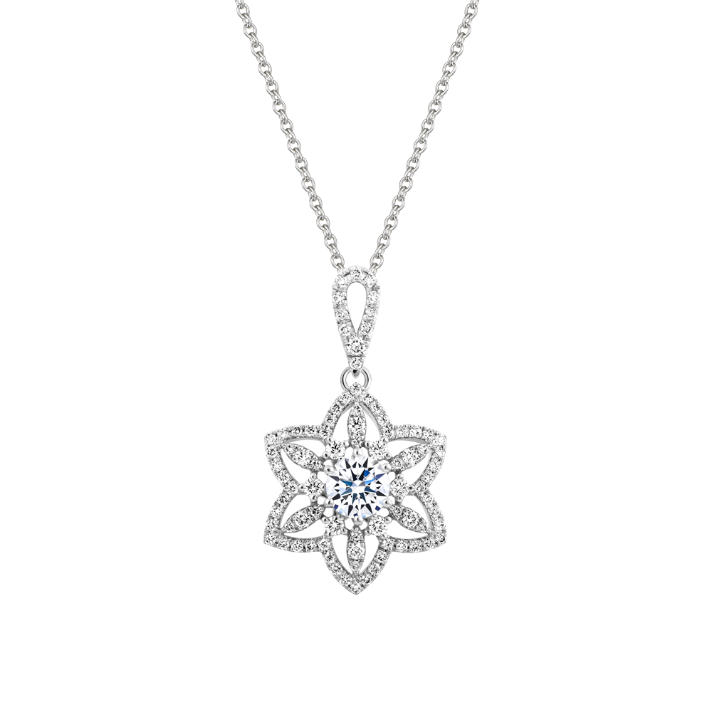 Mặt kim cương tấm vàng 14K Calanthia 5C