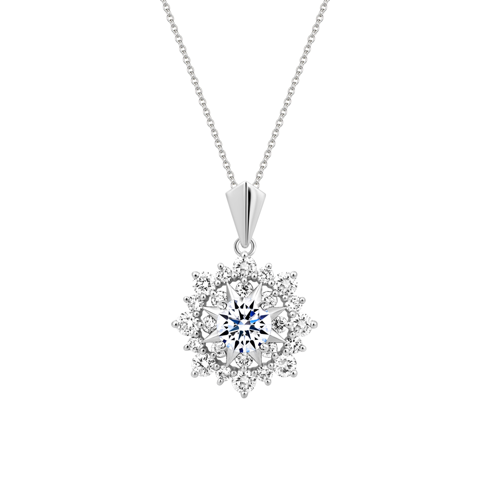 Ổ mặt kim cương tấm vàng 14K Belani 3C