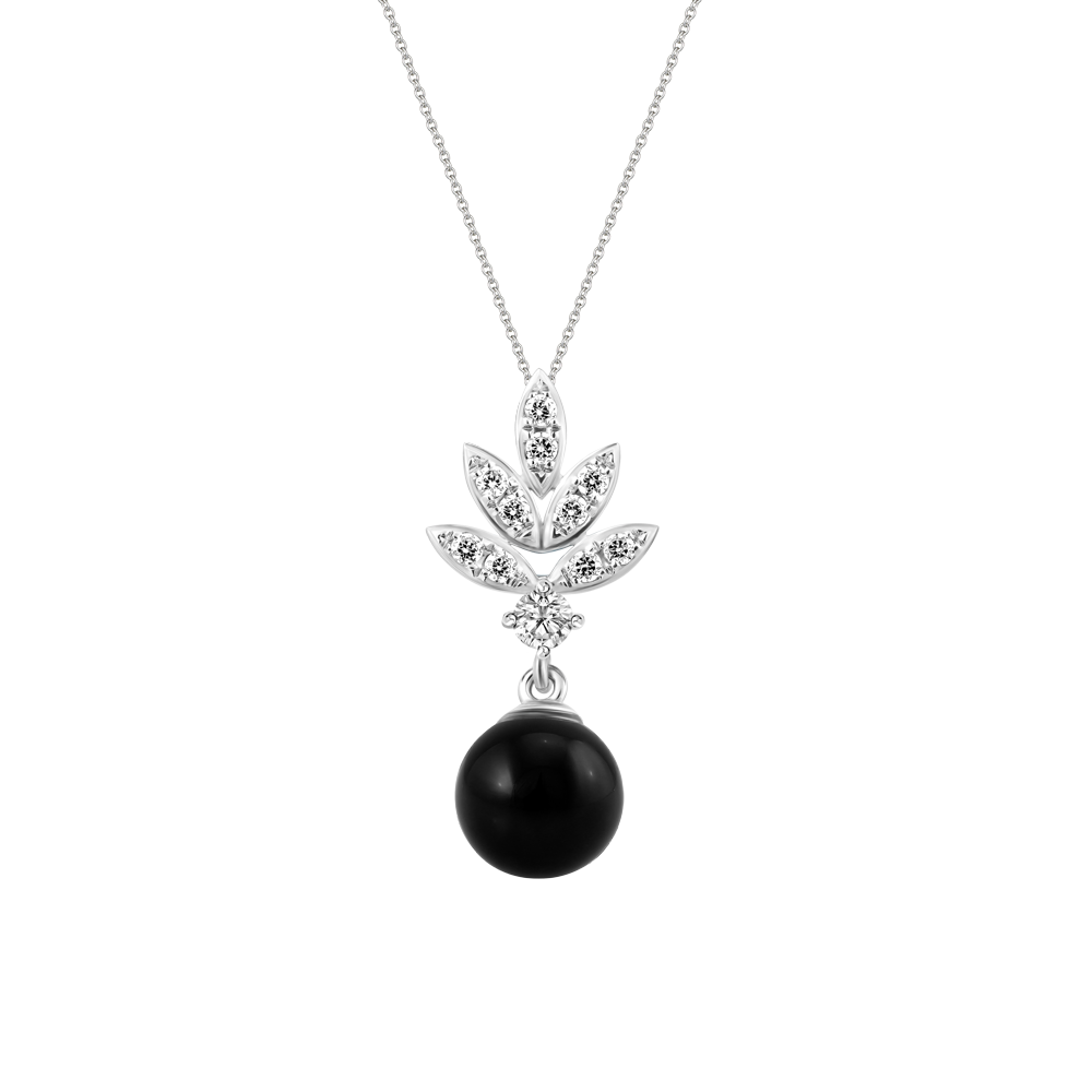 Mặt đính đá Onyx vàng 10K Tasteful N Ony