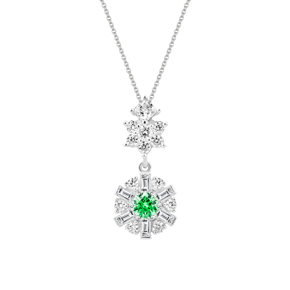Mặt đính đá CZ vàng 14K Brighty GRE 5C