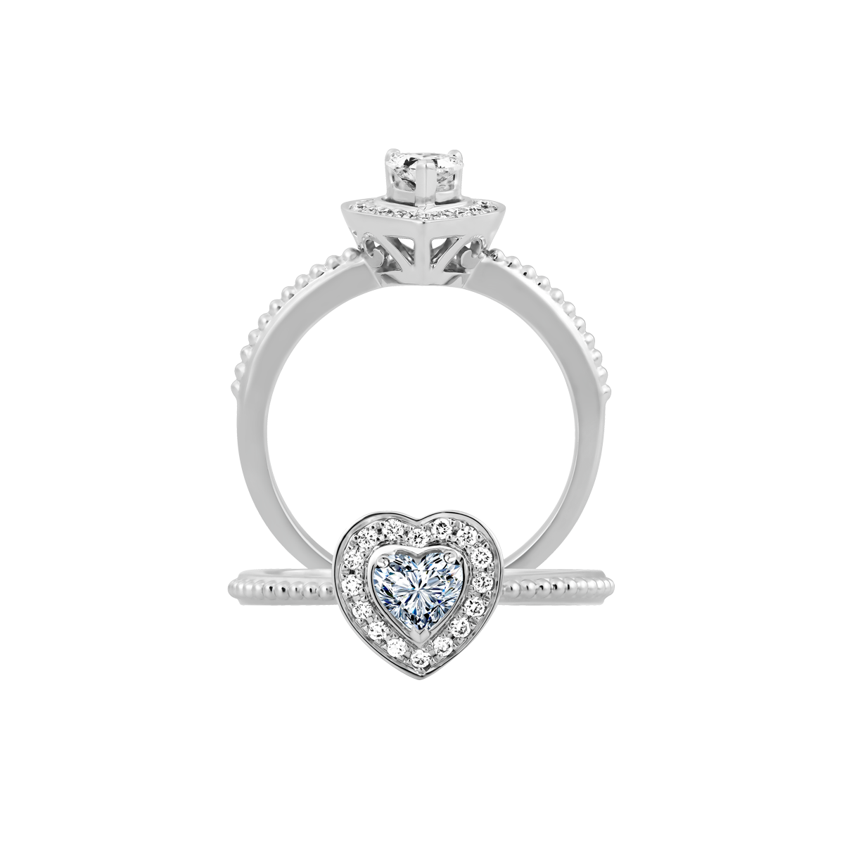Nhẫn nữ kim cương viên vàng 14K Helina HR 3C