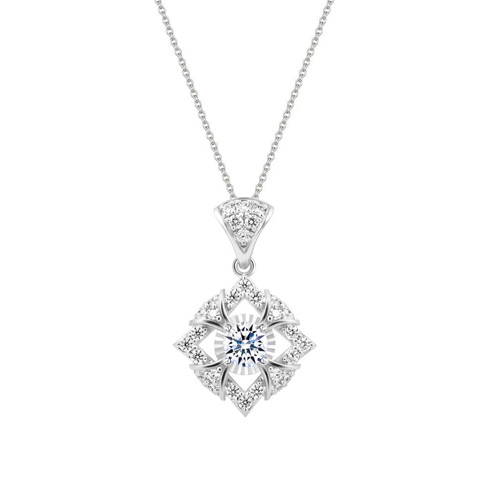 Ổ mặt kim cương tấm vàng 14K Elegant 3C