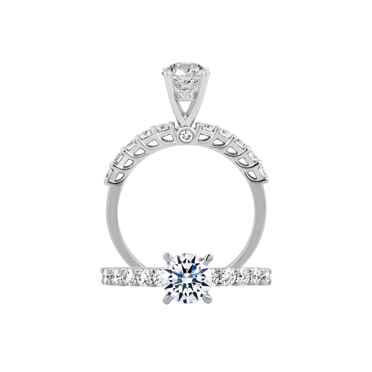 Nhẫn nữ đính đá CZ vàng 14K Natalia 5C