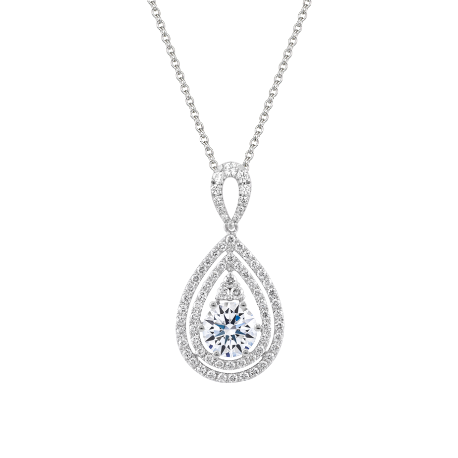 Mặt đính đá CZ vàng 14K Krysia 1.5CT