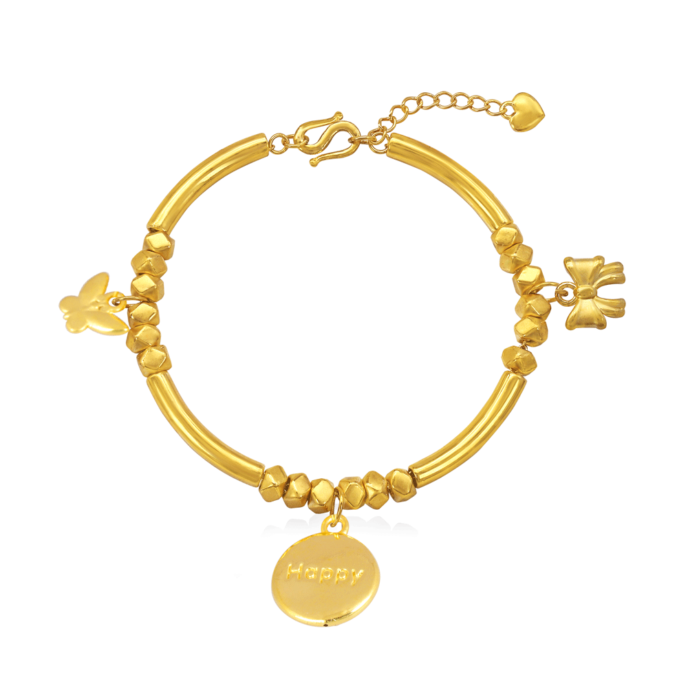 Lắc Vàng 24K Golden Happy Bracelet FB700045 5D