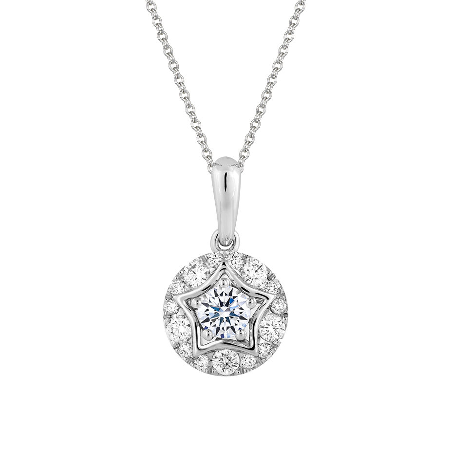 Mặt kim cương 8 Hearts & Arrows vàng 14K Ryshia H&A 2C