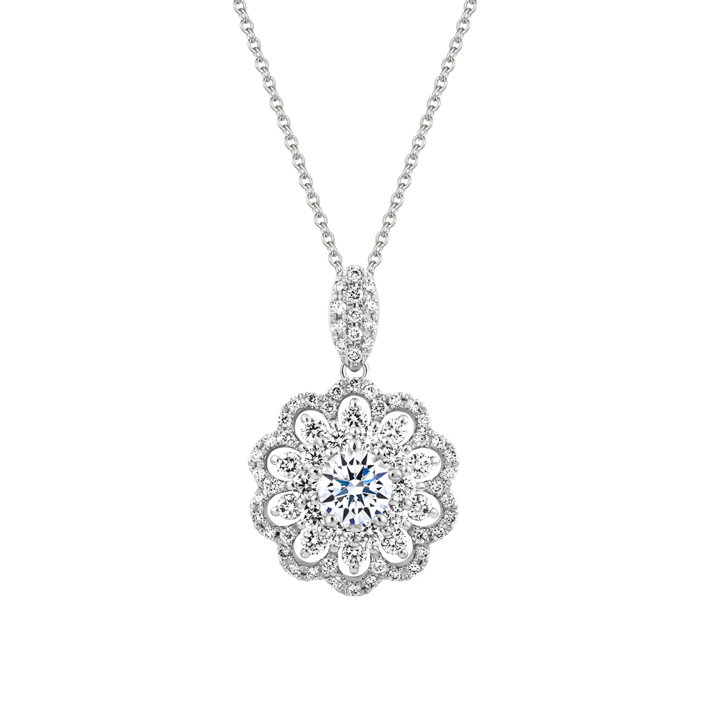 Ổ mặt kim cương tấm vàng 14K Regina 3C
