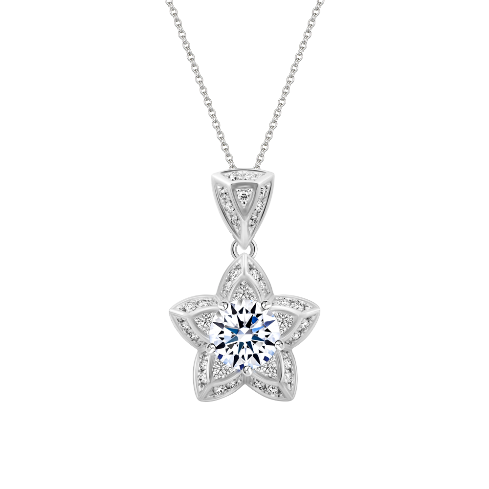 Mặt kim cương tấm vàng 14K Shining Star 3C