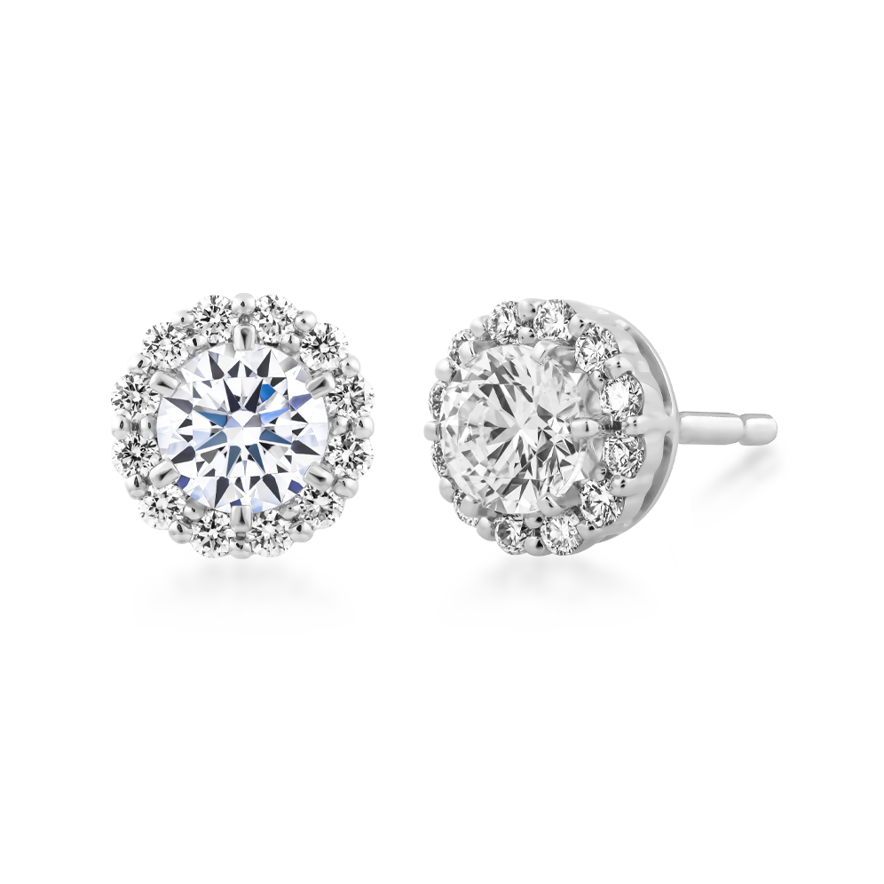 Ổ Bông kim cương tấm vàng 14K Trudy N 2C